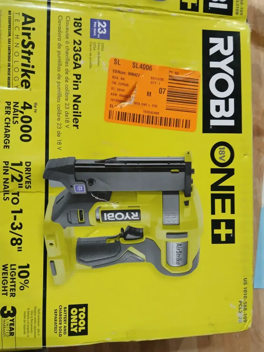 ***not funcional***ONE+ 18V Cordless Airstrike 23-Gauge Pin Nailer (Tool Only) - image 3