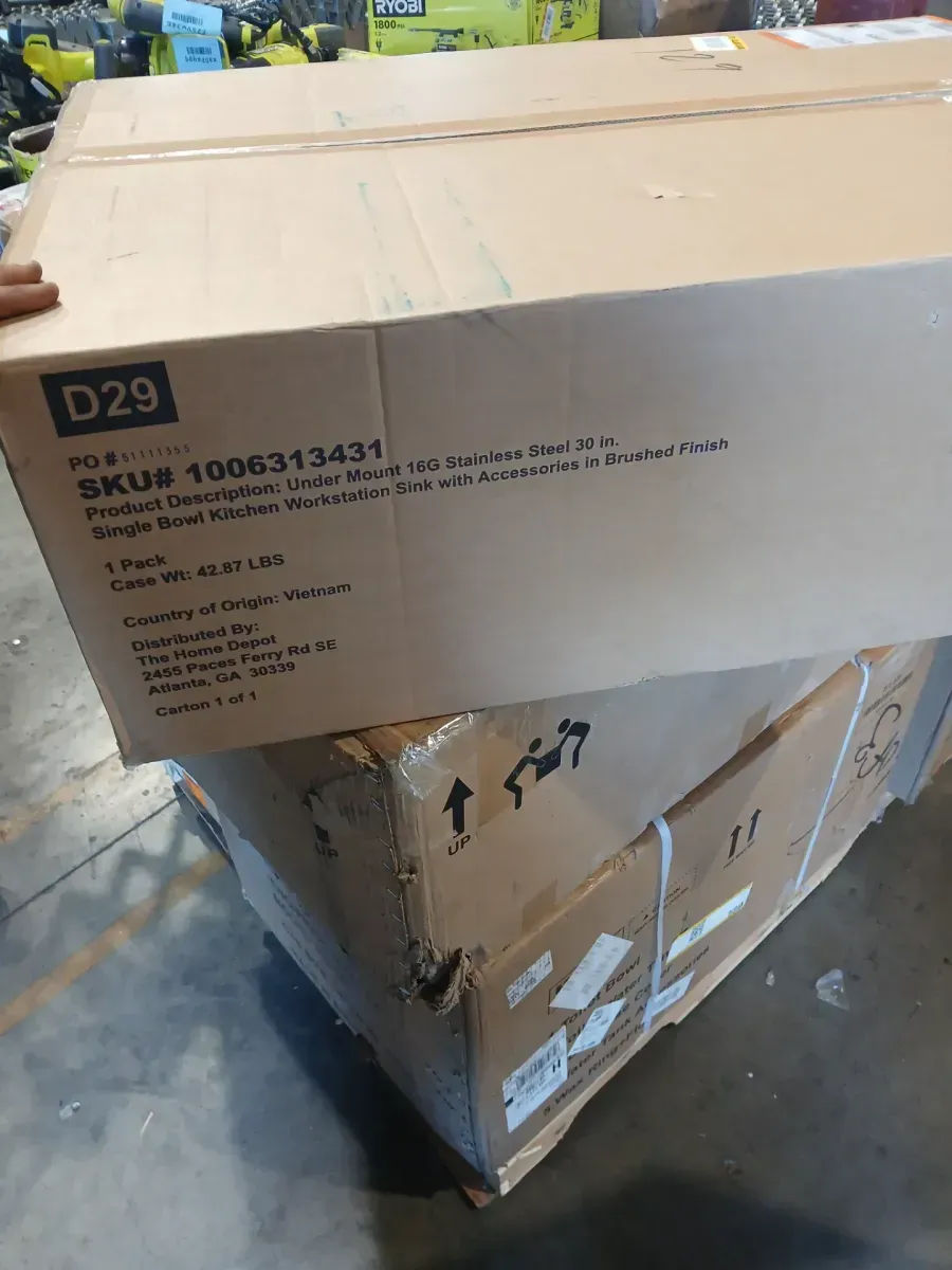 Professional Zero Radius 30 in Undermount Single Bowl 16 Gauge Stainless Steel Workstation Kitchen Sink with Accessories - image 2