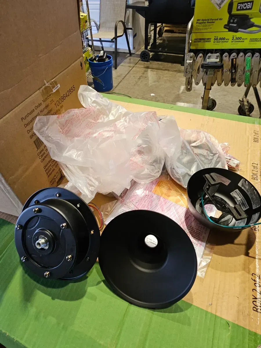 Tager 60 in. Smart Indoor/Outdoor Matte Black with Matte Black Blades Ceiling Fan with Remote Powered by Hubspace - image 3