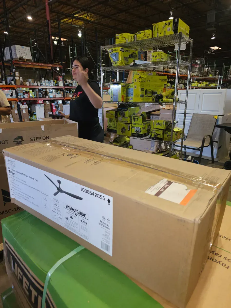 Tager 60 in. Smart Indoor/Outdoor Matte Black with Matte Black Blades Ceiling Fan with Remote Powered by Hubspace - image 5