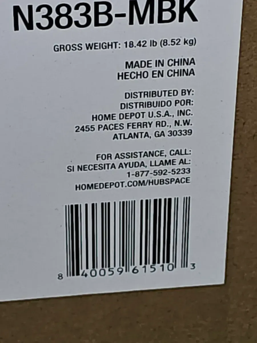 Tager 60 in. Smart Indoor/Outdoor Matte Black with Matte Black Blades Ceiling Fan with Remote Powered by Hubspace - image 6