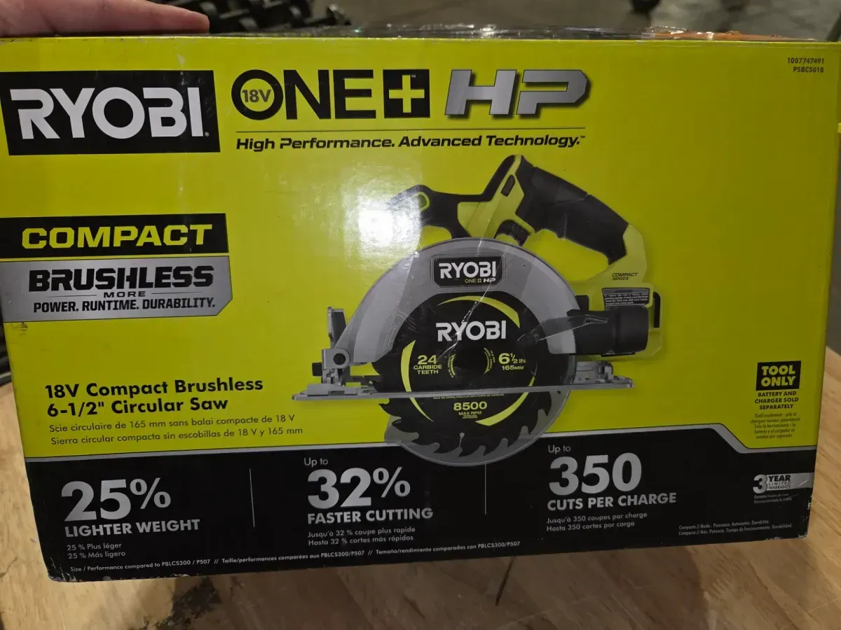 ***Non-functional***ONE+ HP 18V Brushless Cordless Compact 6-1/2 in. Circular Saw (Tool Only) - image 4