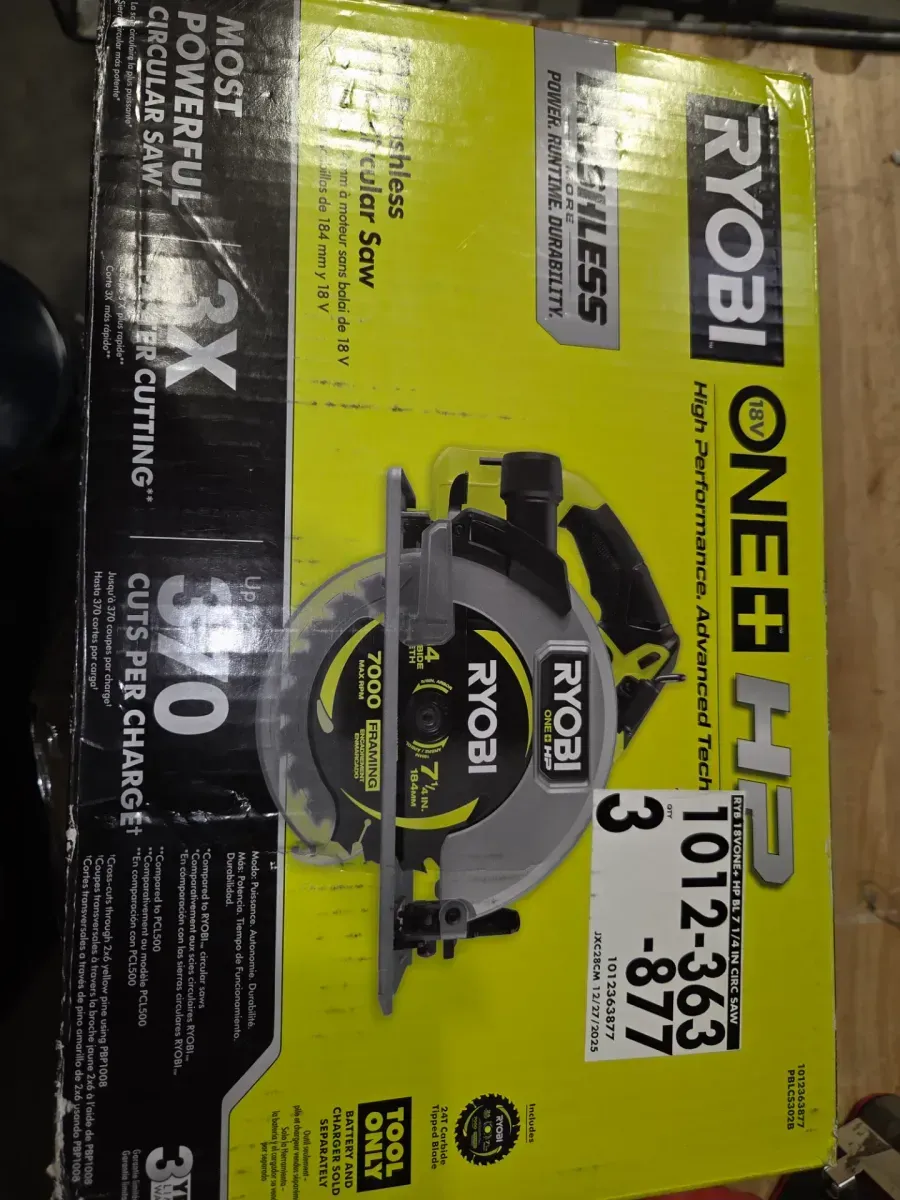 ***Non-functional***ONE+ HP 18V Brushless Cordless 7-1/4 in. Circular Saw (Tool Only) - image 5