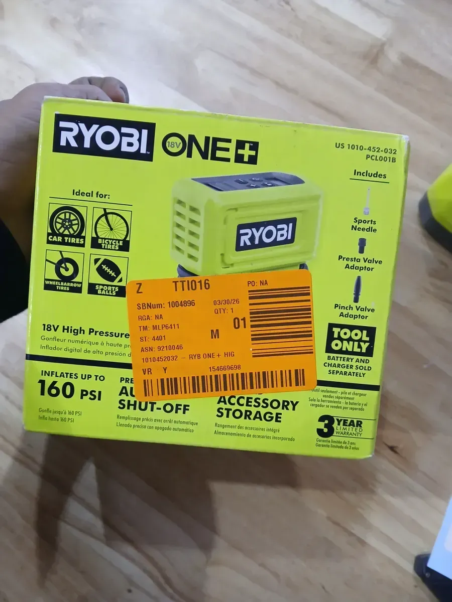 **NON FUNCTIONAL** ONE+ 18V Cordless High Pressure Inflator (Tool Only) - image 2