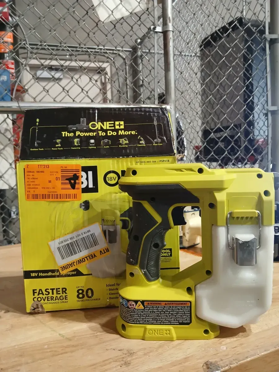 ***Non-functional***ONE+ 18V Cordless Telescoping Power Scrubber with Cordless Handheld Sprayer (Tools Only) - image 2