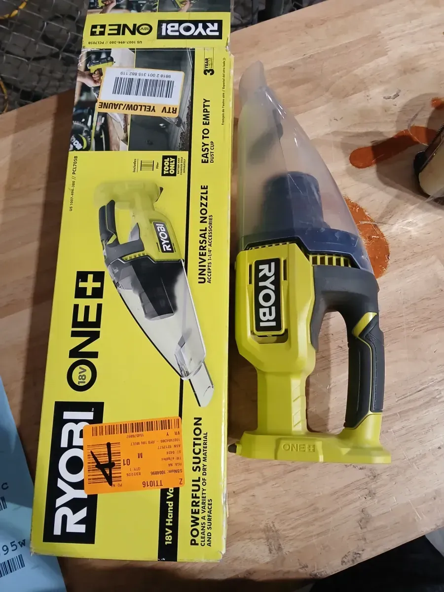 ***Non-functional***ONE+ 18V Cordless Stick Vacuum Cleaner Kit w/ 4.0 Ah Battery, Charger, & ONE+ 18V Cordless Multi-Surface Handheld Vacuum - image 3