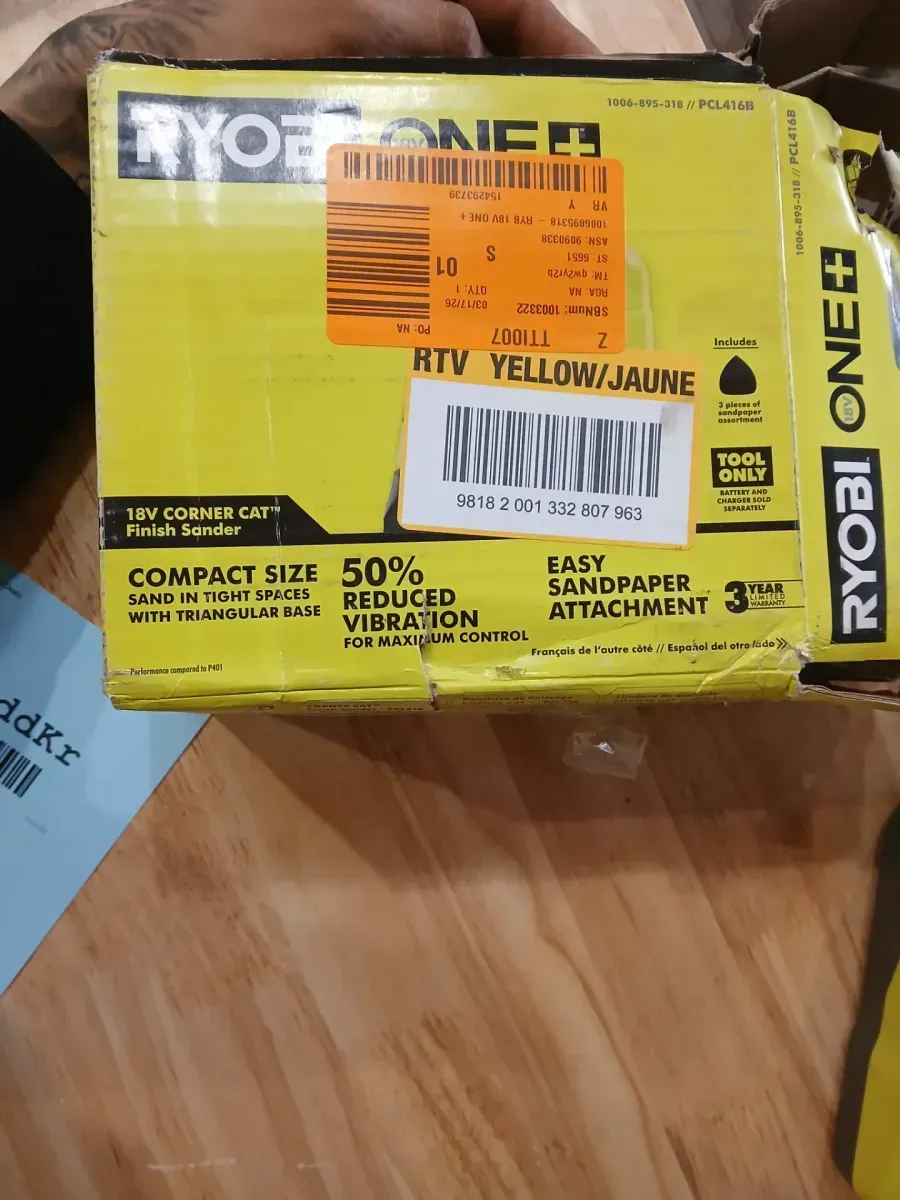 ***Non-functional***ONE+ 18V Cordless Corner Cat Finish Sander (Tool Only) - image 2