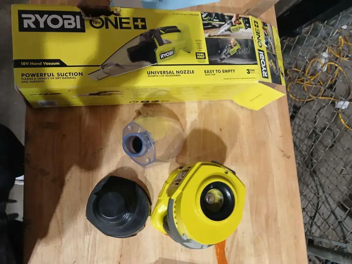 ***Non-functional***ONE+ 18V Cordless Stick Vacuum Cleaner Kit w/ 4.0 Ah Battery, Charger, & ONE+ 18V Cordless Multi-Surface Handheld Vacuum - image 2