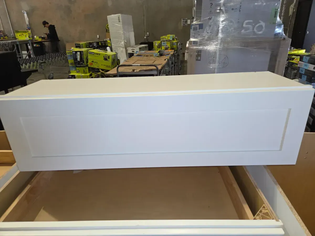 White Shaker Style Kitchen Base Cabinet Set - image 4