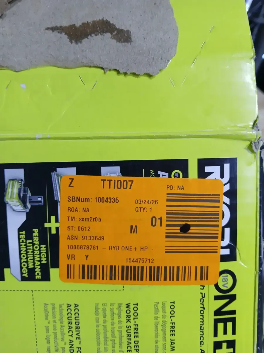 ***Non-functional***ONE+ HP 18V 18-Gauge Brushless Cordless AirStrike Brad Nailer (Tool Only) - image 2