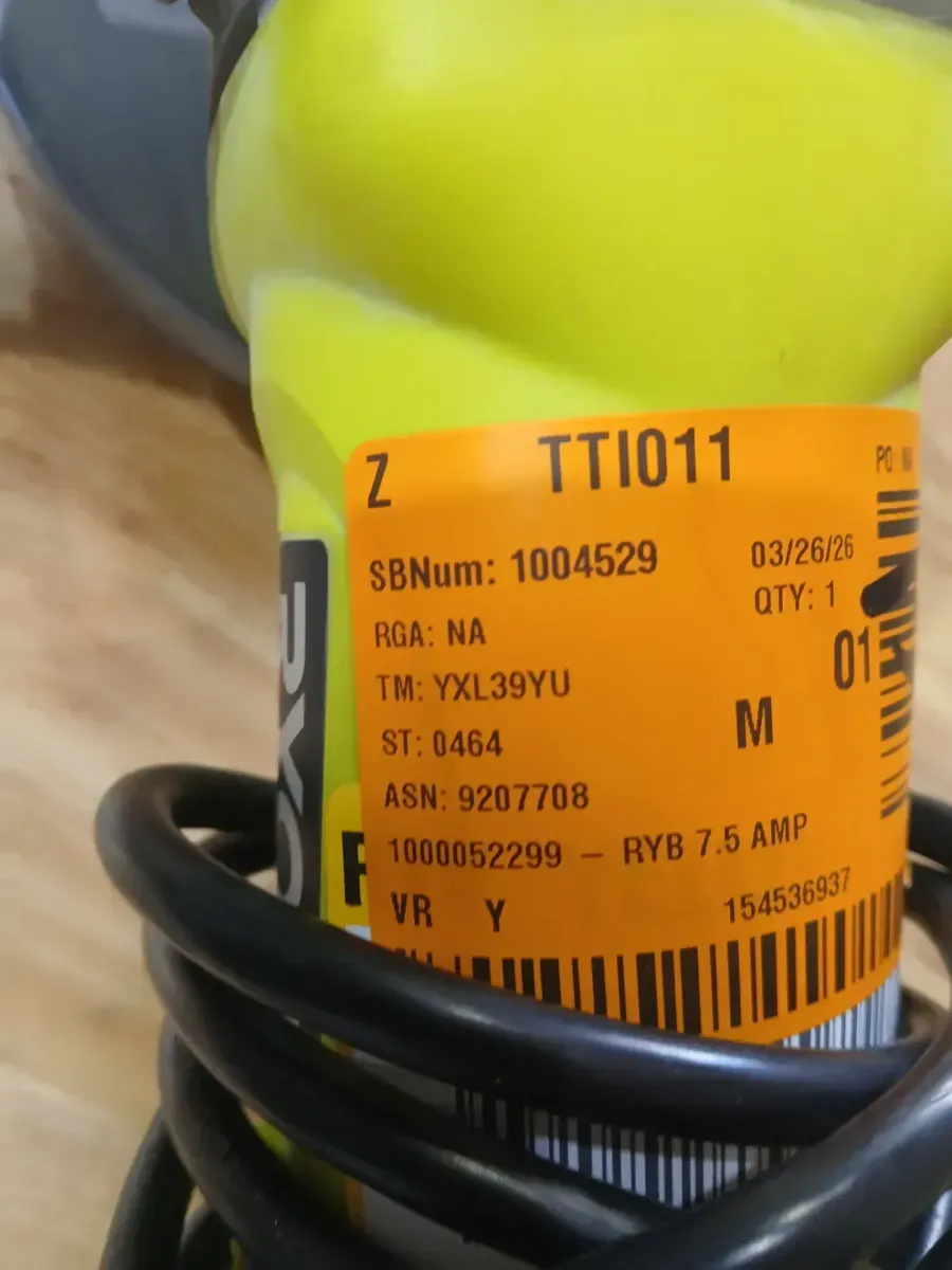 **NON FUNCTIONAL** 7.5 Amp 4-1/2 in. Corded Angle Grinder with Rotating Rear Handle - image 3