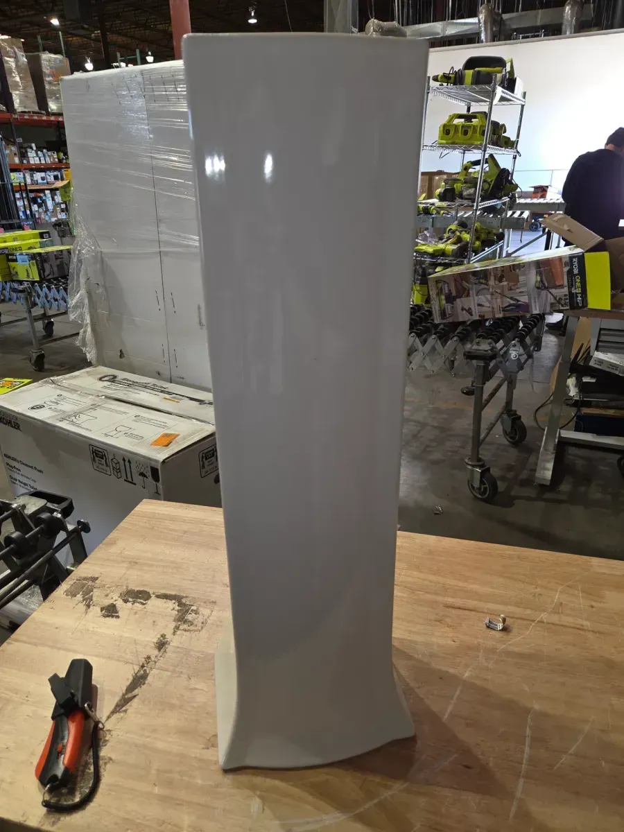 Archer 24 in. x 24 in. Pedestal Bathroom Sink in White Vitreous China - image 5