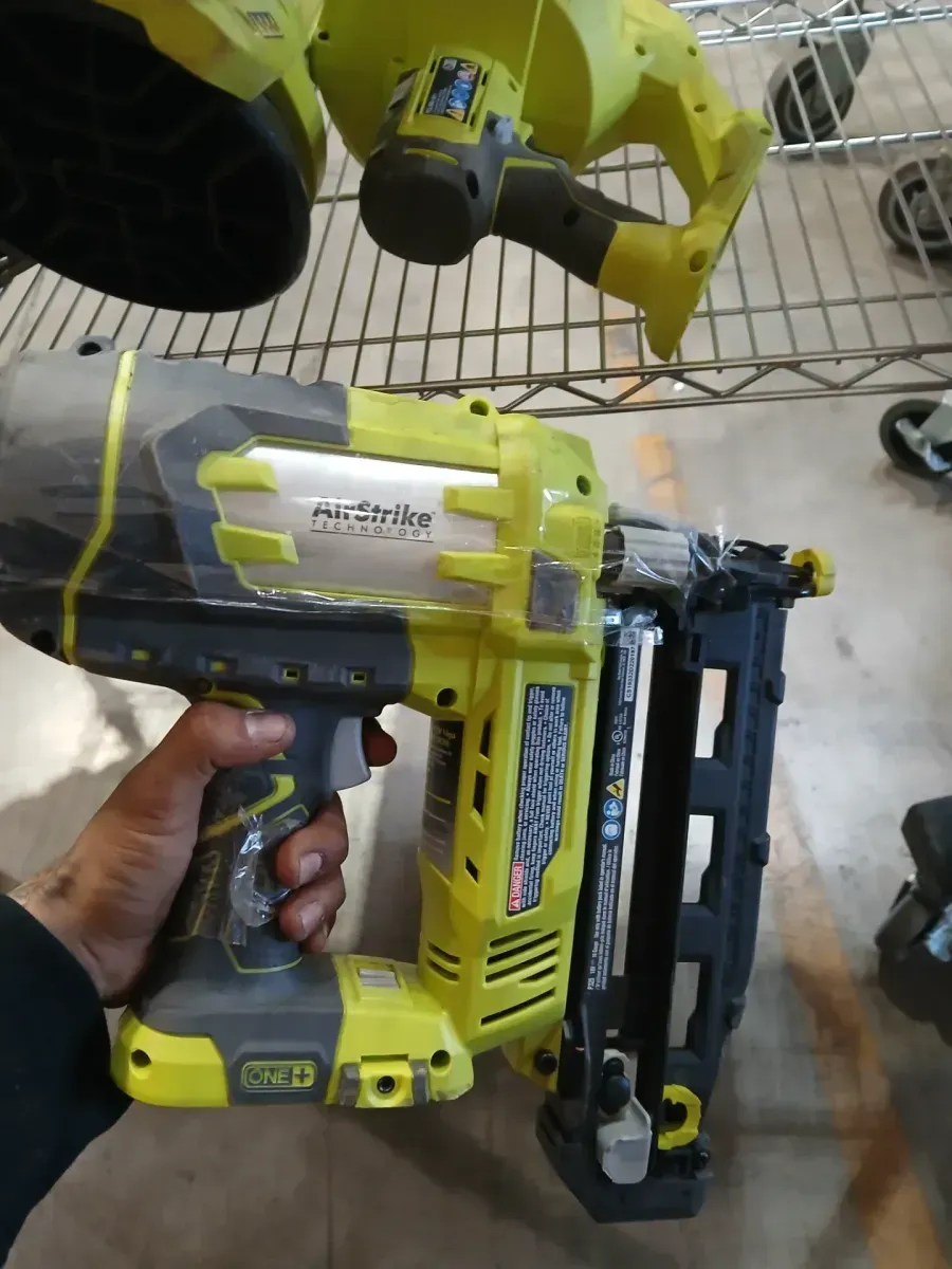 *** non functional ONE+ 18V 16-Gauge Cordless AirStrike Finish Nailer with Cordless 5 in. Random Orbit Sander (Tools Only) - image 2