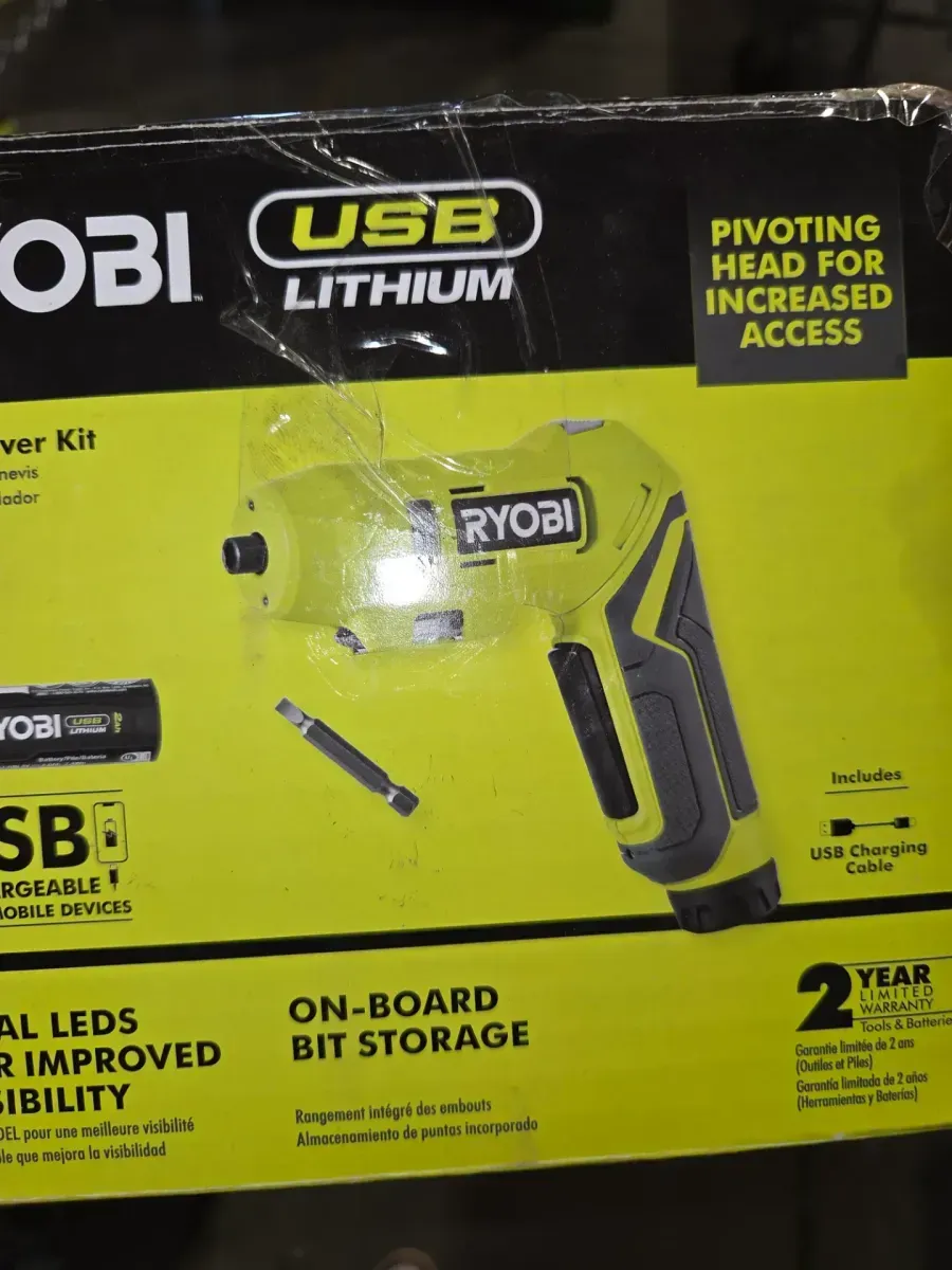 ***non functional missing battery and charging cable USB Lithium Screwdriver Kit with 2.0 Ah USB Lithium Battery and Charging Cable - image 4