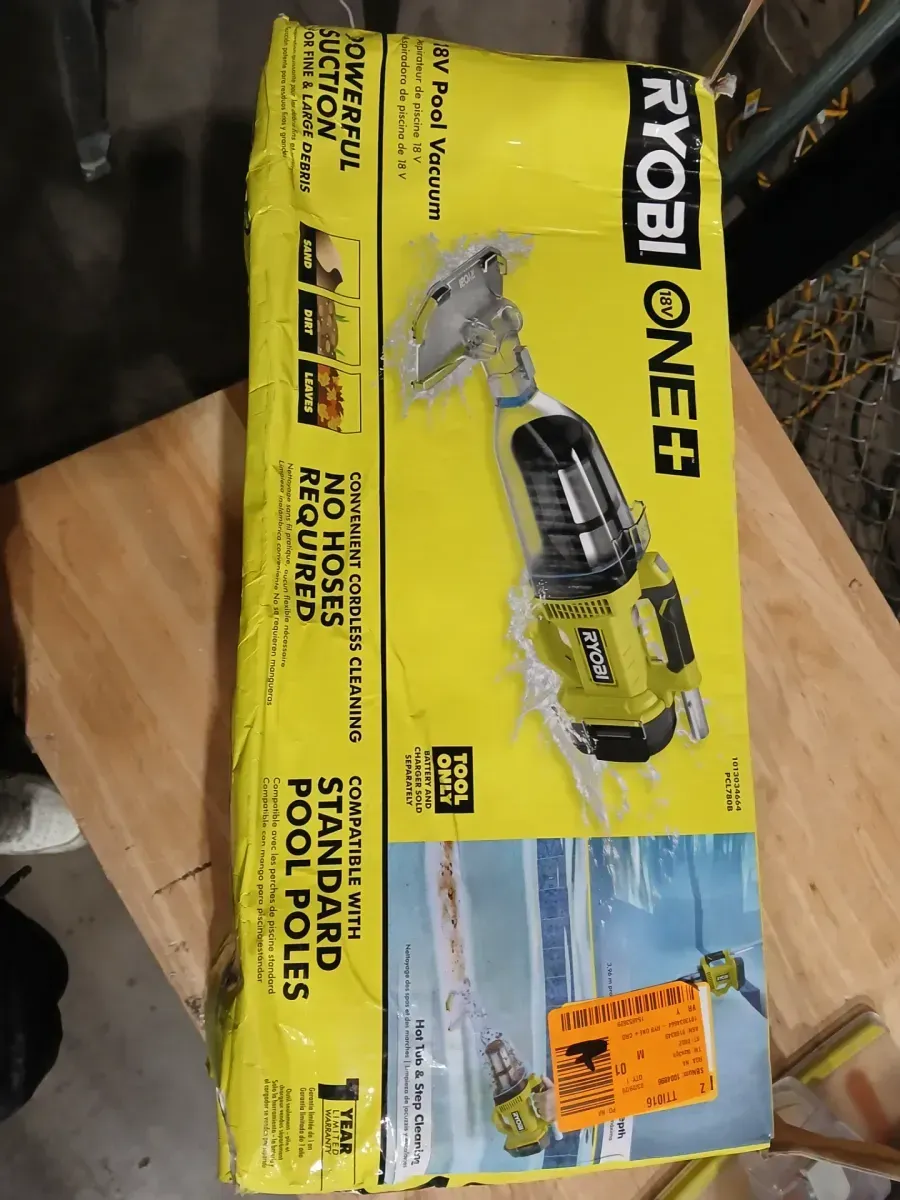 ***Non-functional***ONE+ 18V Cordless Handheld Pool Vacuum Cleaner (Tool Only) with Floor Head and Replacement Filters (2-Pack) - image 3