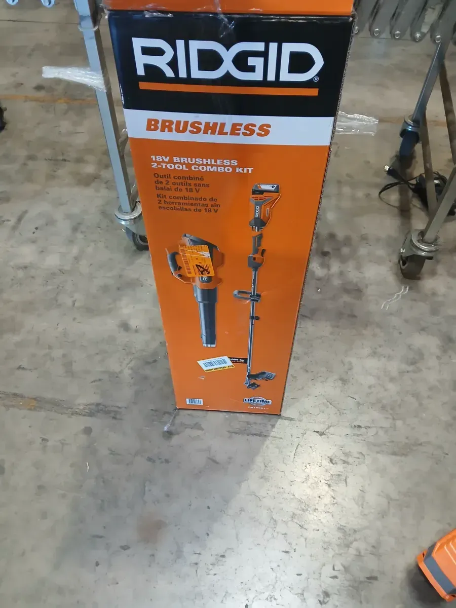 18V Brushless 14 in. Cordless Battery String Trimmer and Leaf Blower 2-Tool Combo Kit with 4.0 Ah Battery and Charger - image 2