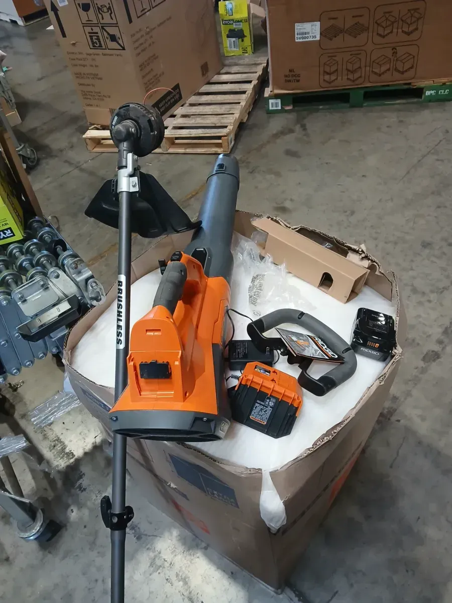 18V Brushless 14 in. Cordless Battery String Trimmer and Leaf Blower 2-Tool Combo Kit with 4.0 Ah Battery and Charger - image 3