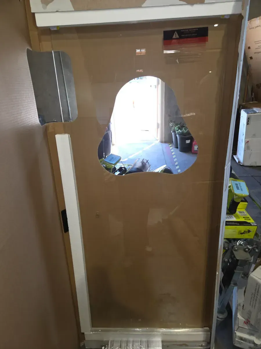 24-3/8 in. x 63-1/8 in. x 1/4 in. (6mm) Frameless Pivoting Shower Door Glass Panel in Clear (For 27-30 in. Doors) - image 2