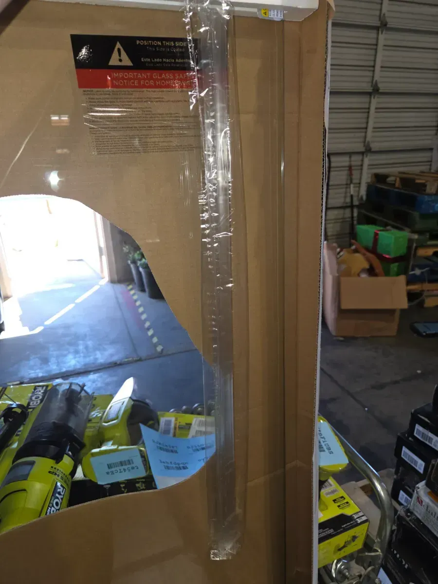 24-3/8 in. x 63-1/8 in. x 1/4 in. (6mm) Frameless Pivoting Shower Door Glass Panel in Clear (For 27-30 in. Doors) - image 3