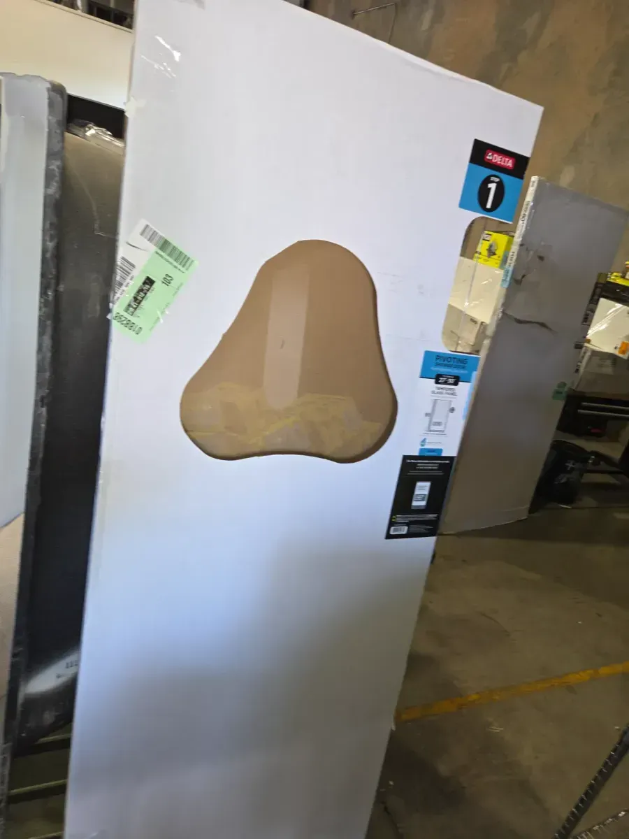 24-3/8 in. x 63-1/8 in. x 1/4 in. (6mm) Frameless Pivoting Shower Door Glass Panel in Clear (For 27-30 in. Doors) - image 4