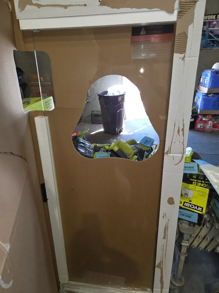 27-3/8 in. x 63-1/8 in. x 1/4 in. (6mm) Frameless Pivoting Shower Door Glass Panel in Clear (For 30-33 in. Doors) - image 3