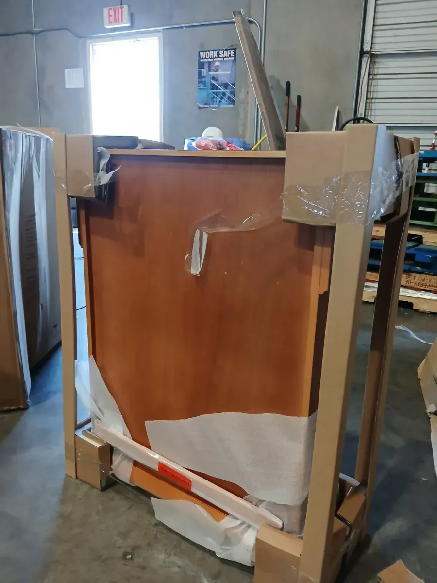 Naples 26.5 in. W x 8 in. D x 32.8 in. H Bathroom Storage Wall Cabinet in Warm Cinnamon - image 4