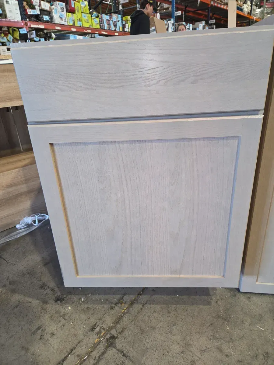 Lot of 5 Assorted Light Oak Finish Kitchen Base Cabinets - image 2