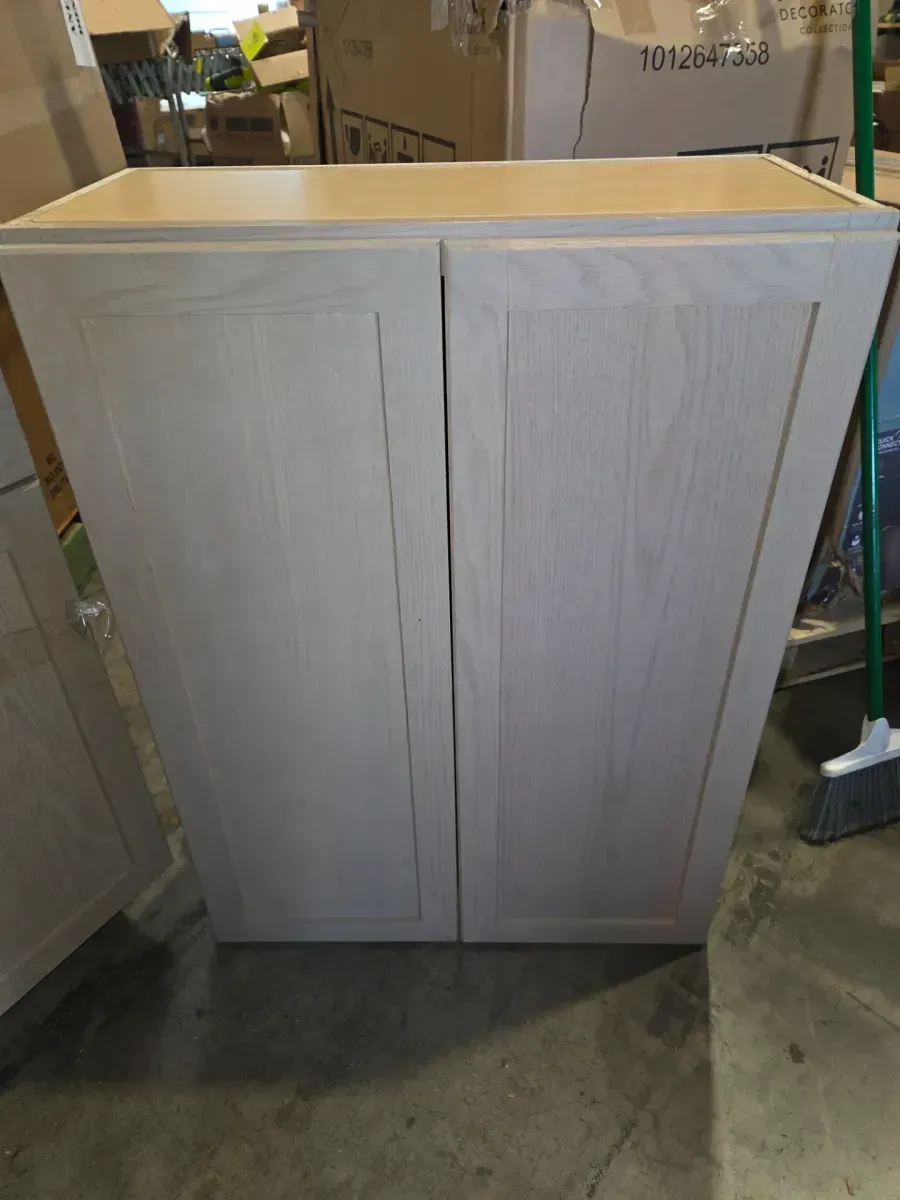 Lot of 5 Assorted Light Oak Finish Kitchen Base Cabinets - image 6