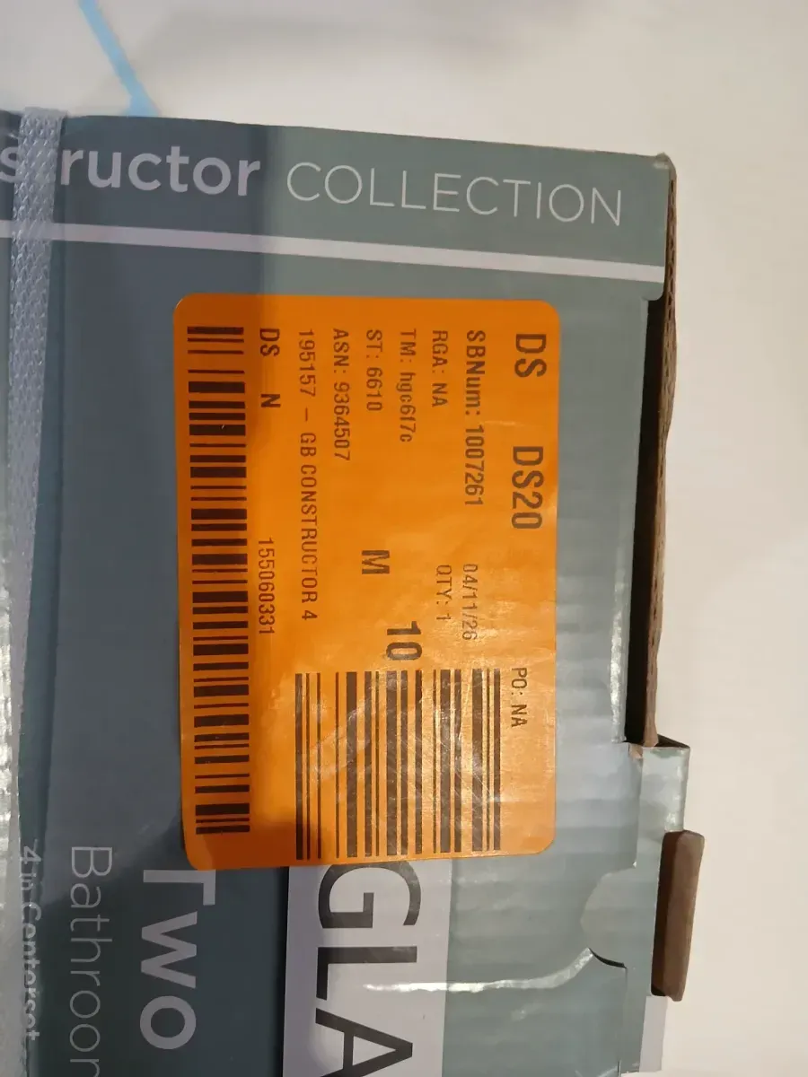 Constructor 4 in. Centerset Double Handle Low-Arc Bathroom Faucet in Brushed Nickel - image 2