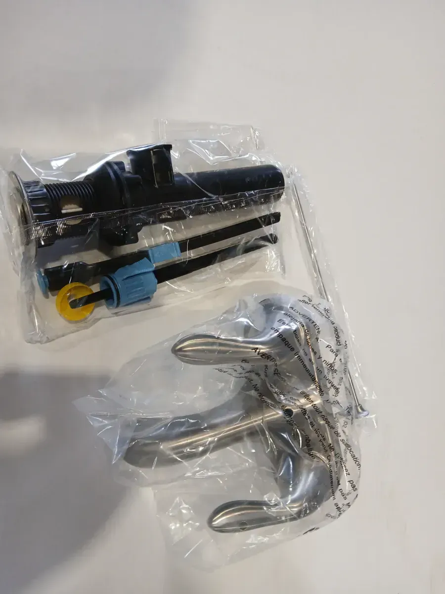 Constructor 4 in. Centerset Double Handle Low-Arc Bathroom Faucet in Brushed Nickel - image 4