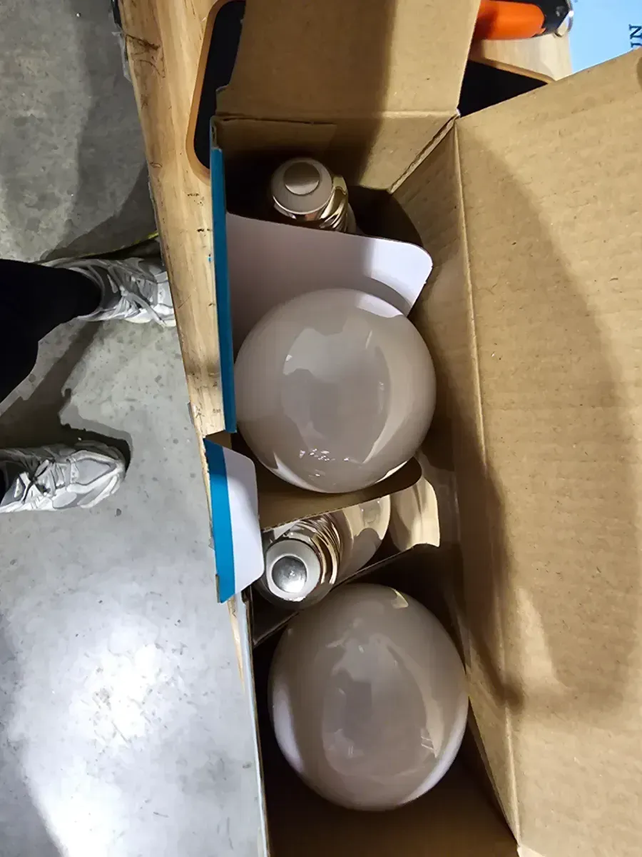 *** Pack of 6 *** 60-Watt Equivalent A19 Dimmable Frosted Glass Filament LED Light Bulb Daylight (4-Pack) - image 5