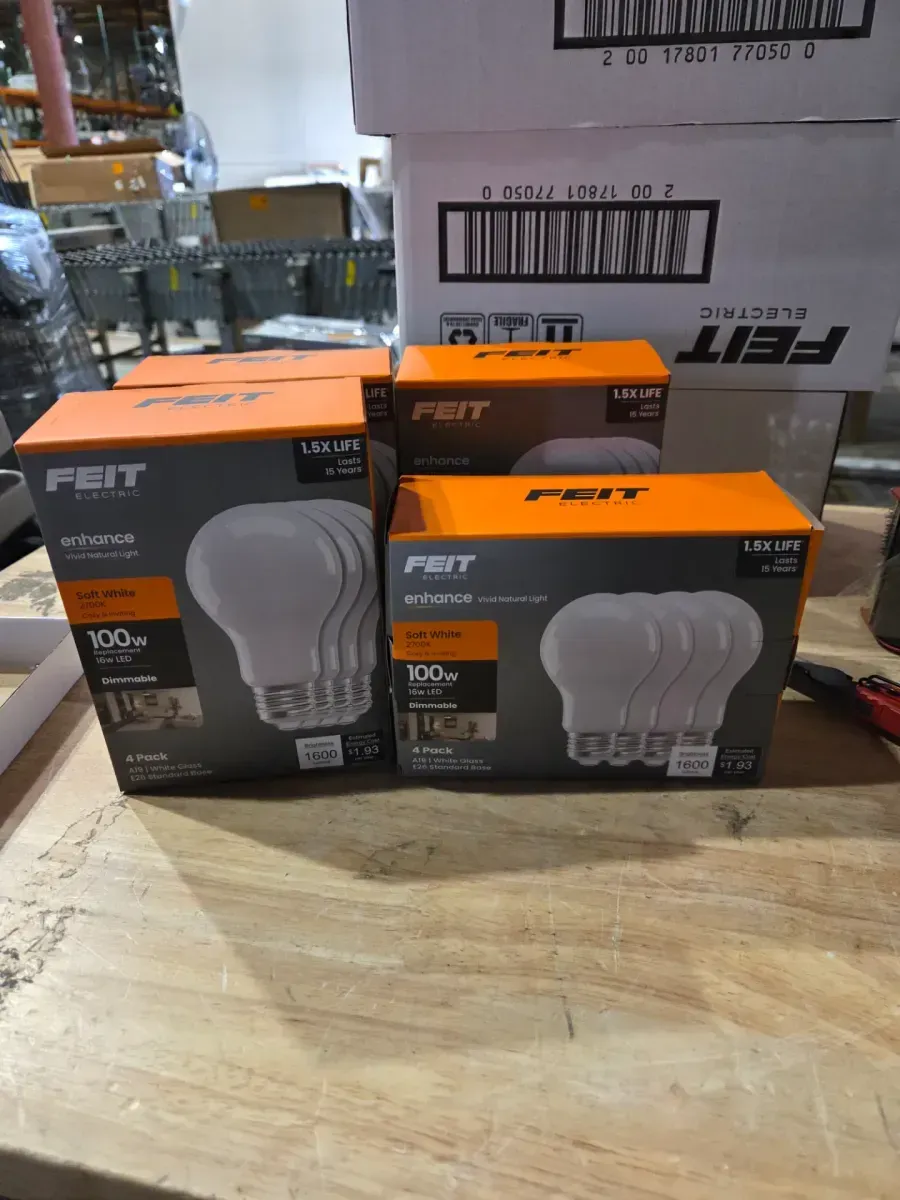 ***pack of 4***100-Watt Equivalent A-Style A19 Dimmable CEC Frosted Glass E26 Medium Base LED Light Bulb, Soft White 2700K (4-Pack) - image 3