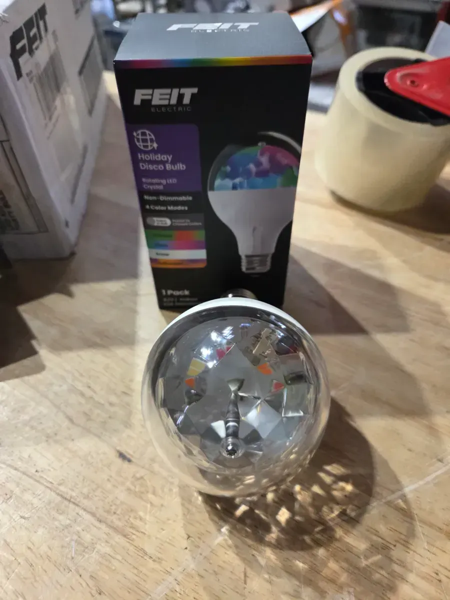 ***pack of 4***5-Watt Equivalent A23 Color Changing Party Bulb Medium E26 Base LED Light Bulb with 4 Modes - image 2