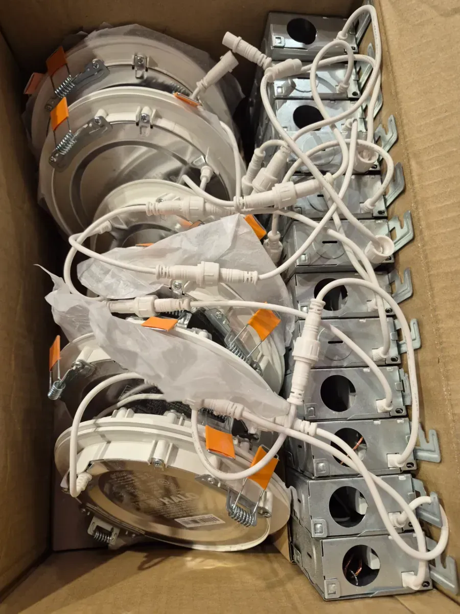 HLBSL 6 in. Can Less Integrated LED, 900 Lumens, 5CCT, White (12-Pack) - image 4