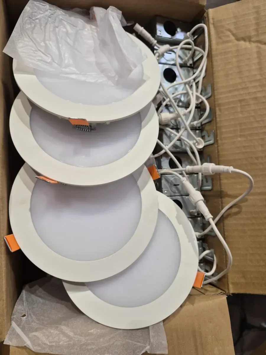 HLBSL 6 in. Can Less Integrated LED, 900 Lumens, 5CCT, White (12-Pack) - image 5