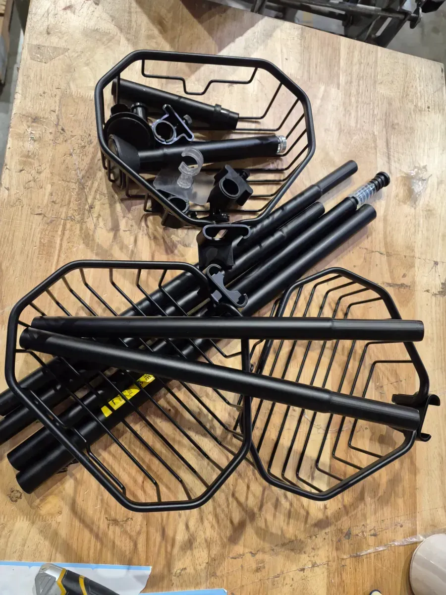 NeverRust Aluminum Tension Pole Corner Shower Caddy in Matte Black - image 3