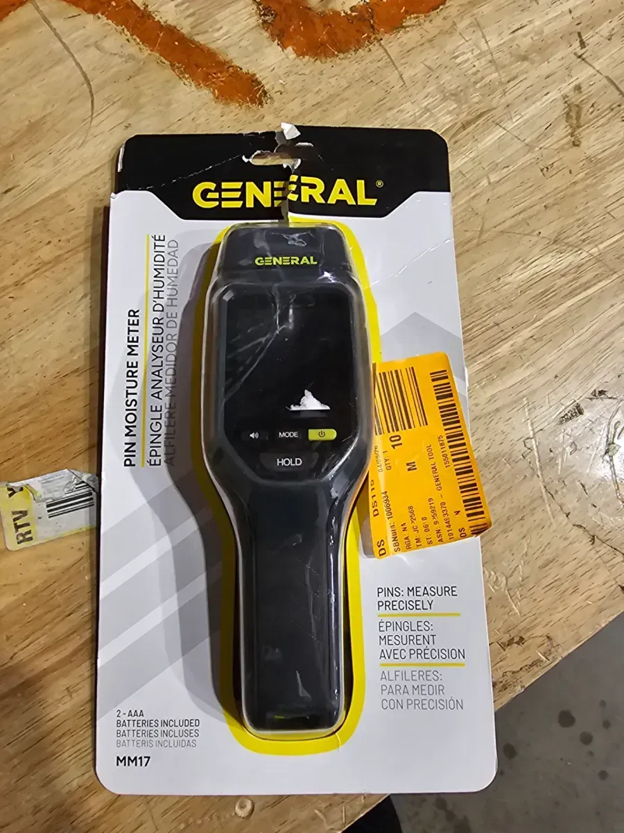 Pin Moisture Meter with Backlit Display for Wood, Drywall, and Building Materials - image 2