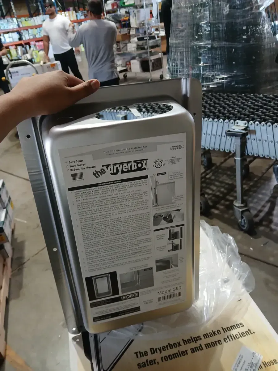 3.5 in. Dryer Box Metal, Recessed, Upward Venting, 2 x 4 Wall - image 3