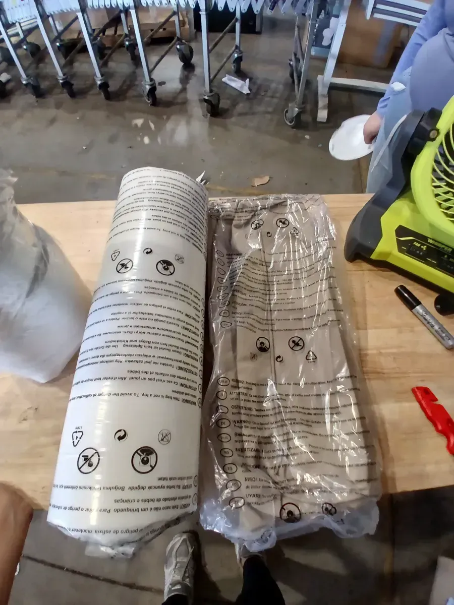 21 in. x 22 in. x 3.5 in. Outdoor Deep Seat Cushion Set in Beige 30D Sponge Patio Replacement Couch Cushion with Straps - image 5