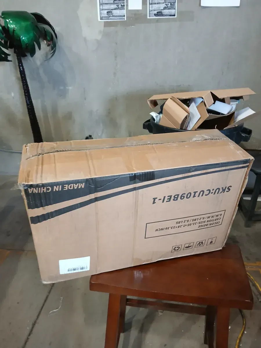 21 in. x 22 in. x 3.5 in. Outdoor Deep Seat Cushion Set in Beige 30D Sponge Patio Replacement Couch Cushion with Straps - image 6