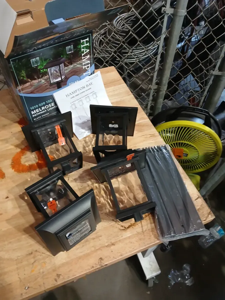 *** Pack of 2 *** Melrose 10 Lumen Black LED Weather Resistant Outdoor Solar Path Light with Plastic Lens (4-Pack) - image 3