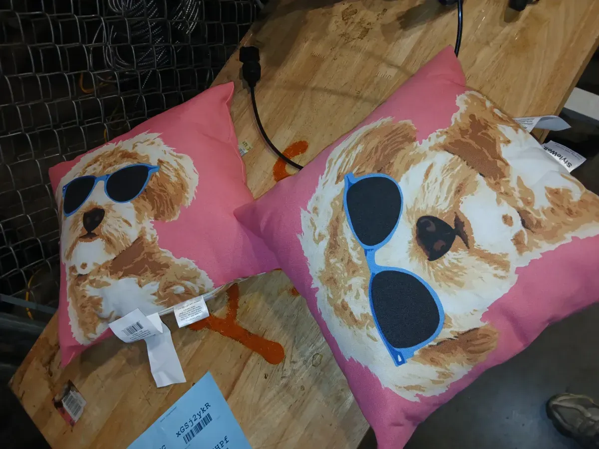 Sunglass Dog Pillow - image 2