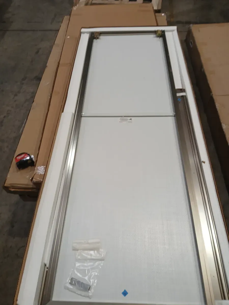 24 in x78in  inStyle Lite Brushed Nickel Aluminum Frame Mirrored Interior Sliding Closet Door - image 3