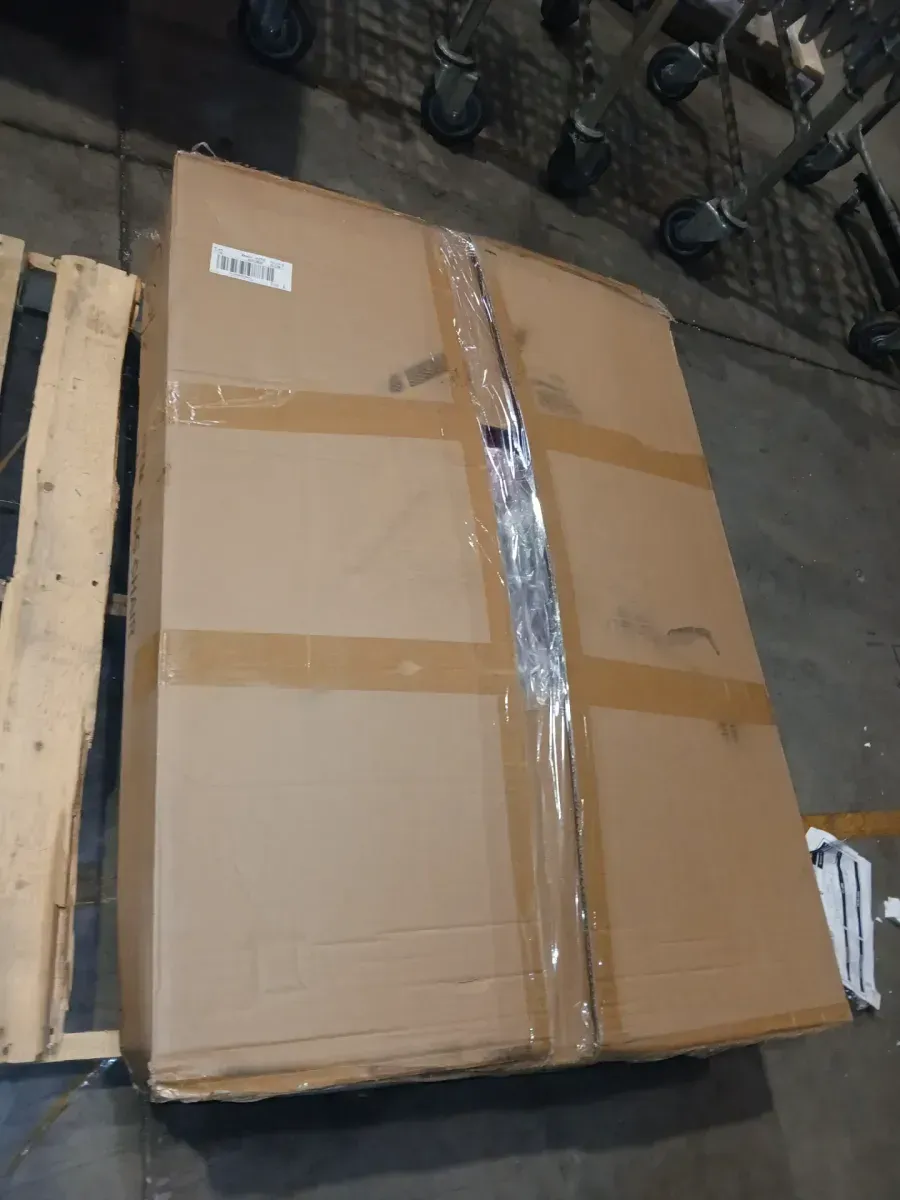 Wicker Outdoor Patio Swing Egg Hanging Chair with White Cushion - image 5