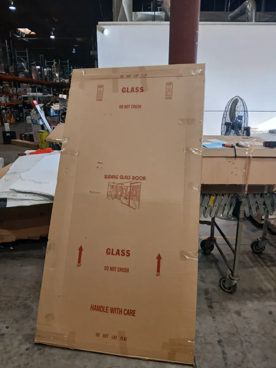 36 in. x 80 in. Solid Core MDF 1-Lite Clear Glass White Primed Standard Interior Door Slab - image 4