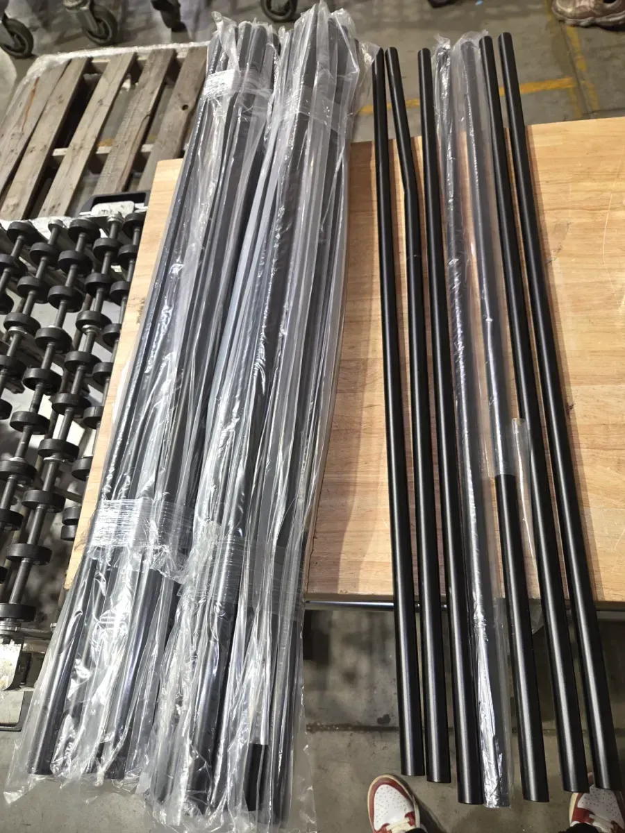 Metal Deck Balusters 36 x 3/4 Round Staircase Spindle Hollow Black 50-Pack for Railing Porch and Stairs - image 2