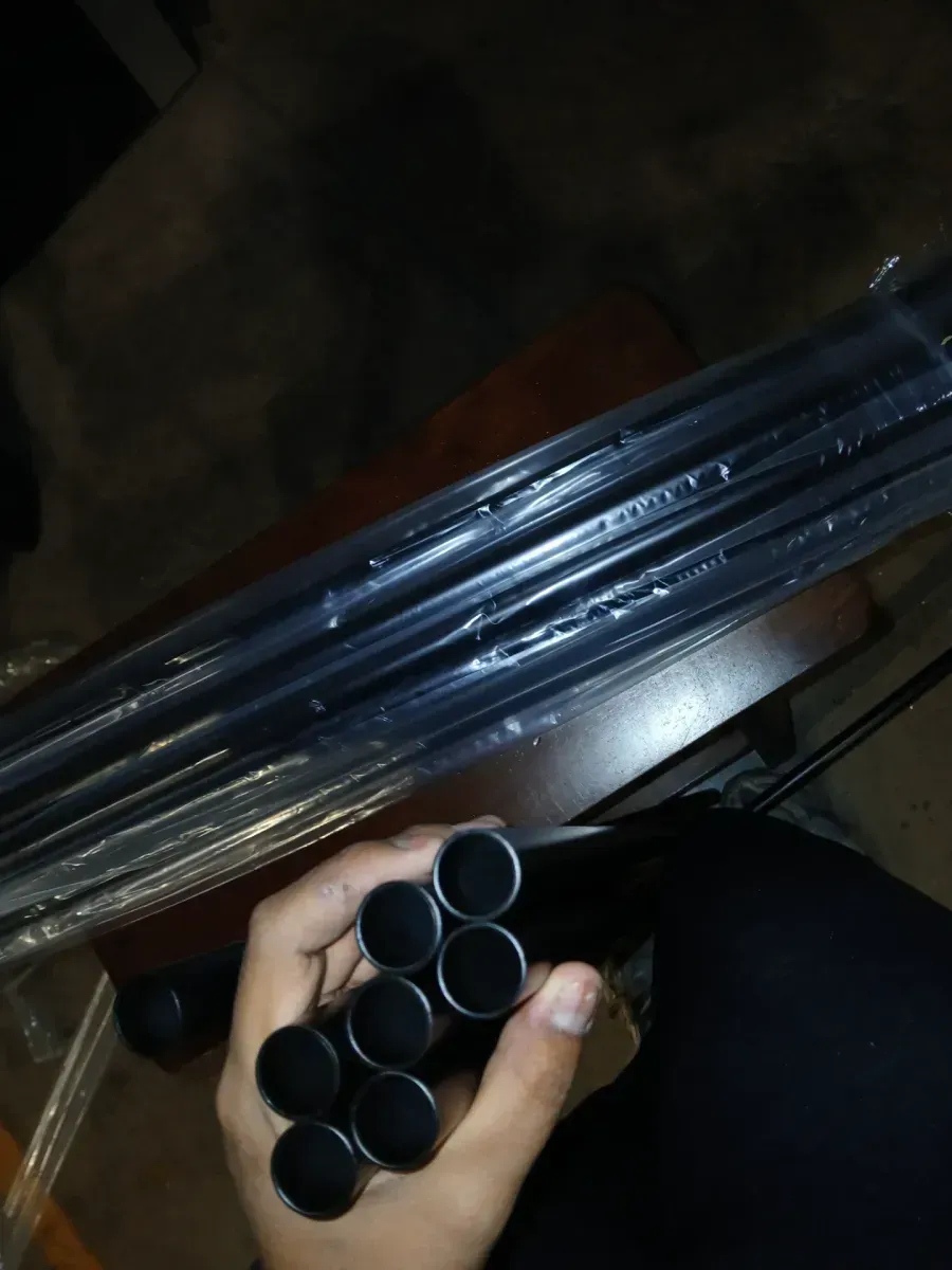 Metal Deck Balusters 36 x 3/4 Round Staircase Spindle Hollow Black 50-Pack for Railing Porch and Stairs - image 3