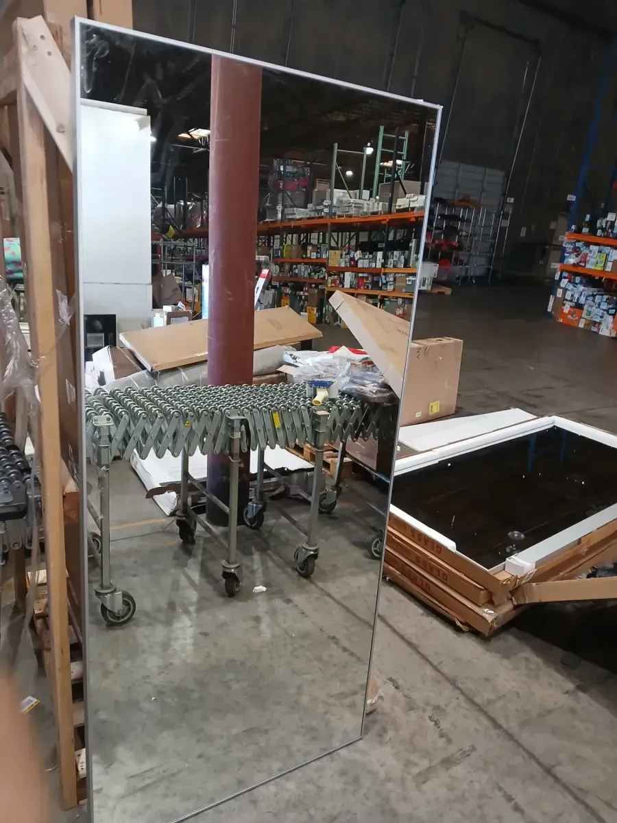 36 in. x 80 in. Solid Core MDF 1-Lite Clear Glass White Primed Standard Interior Door Slab - image 7