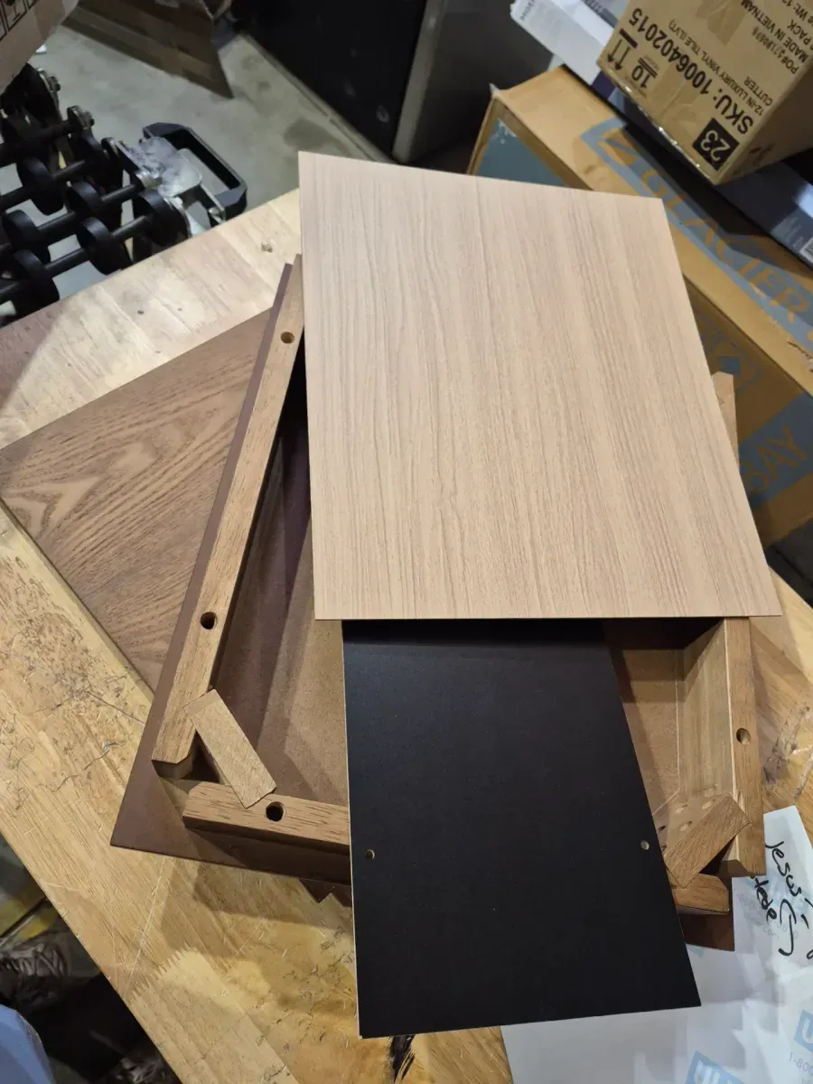 Ramiel 1-Drawer Natural Brown and Gold Nightstand 23.5 in. H x 18.7 in. W x 15.7 in. D - image 5