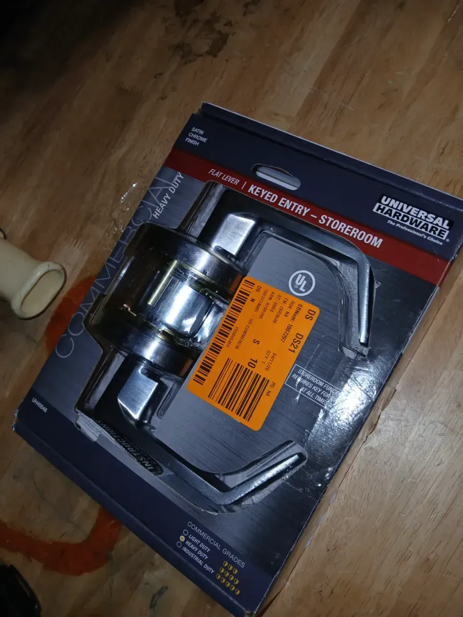 Heavy Duty Commercial Storeroom Lever Cylindrical Chassis ADA UL 3-Hour Fire ANSI Grade 2 Satin Chrome - image 5